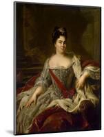 Portrait of Empress Catherine I, (1684-172), 1717-Jean-Marc Nattier-Mounted Giclee Print