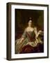 Portrait of Empress Catherine I, (1684-172), 1717-Jean-Marc Nattier-Framed Giclee Print