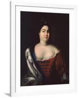 Portrait of Empress Catherine I (1684-172), Early 18th C-Johann-Heinrich Wedekind-Framed Giclee Print