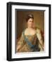 Portrait of Empress Catherine I (1684-1727)-Jean-Marc Nattier-Framed Giclee Print