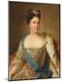 Portrait of Empress Catherine I (1684-1727)-Jean-Marc Nattier-Mounted Giclee Print