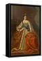 Portrait of Empress Catherine I (1684-172)-Heinrich Buchholz-Framed Stretched Canvas
