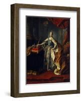 Portrait of Empress Catherine II (1729-179), 1762-Alexei Petrovich Antropov-Framed Giclee Print