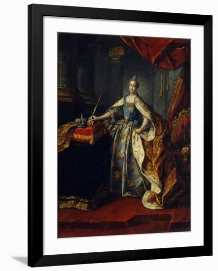 Portrait of Empress Catherine II (1729-179), 1762-Alexei Petrovich Antropov-Framed Giclee Print