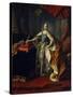Portrait of Empress Catherine II (1729-179), 1762-Alexei Petrovich Antropov-Stretched Canvas