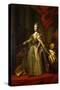 Portrait of Empress Catherine II (1729-179), 1775-1780-Fyodor Stepanovich Rokotov-Stretched Canvas