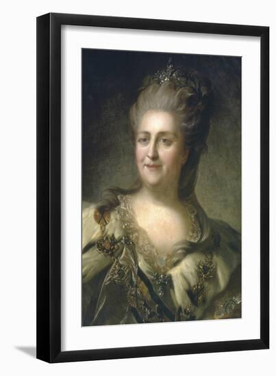 Portrait of Empress Catherine II (1729-179), 1779-Fyodor Stepanovich Rokotov-Framed Giclee Print