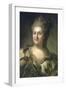 Portrait of Empress Catherine II (1729-179), 1779-Fyodor Stepanovich Rokotov-Framed Giclee Print