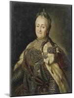Portrait of Empress Catherine II (1729-179), 1780-Carl Ludwig Johann Christineck-Mounted Giclee Print