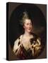 Portrait of Empress Catherine II, (1729-179), 1782-Richard Brompton-Stretched Canvas