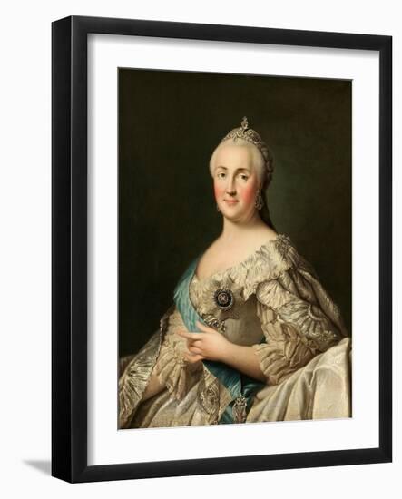 Portrait of Empress Catherine II (1729-179), C. 1780-Vigilius Erichsen-Framed Giclee Print