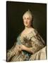 Portrait of Empress Catherine II (1729-179), C. 1780-Vigilius Erichsen-Stretched Canvas