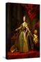 Portrait of Empress Catherine II (1729-1796)-Fyodor Stepanovich Rokotov-Stretched Canvas