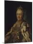 Portrait of Empress Catherine II (1729-179)-Alexander Roslin-Mounted Giclee Print