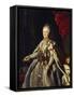 Portrait of Empress Catherine II (1729-179)-null-Framed Stretched Canvas