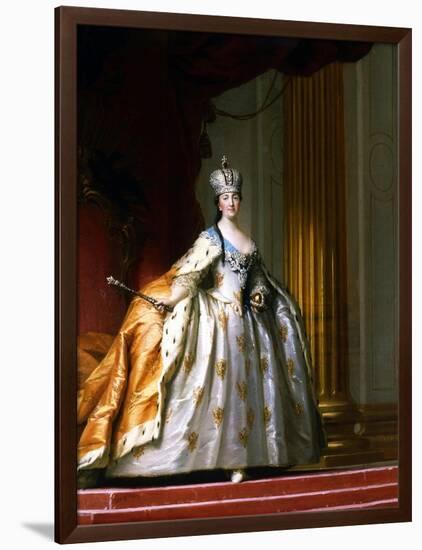 Portrait of Empress Catherine the Great in Her Coronation Robe-Vigilius Erichsen-Framed Giclee Print