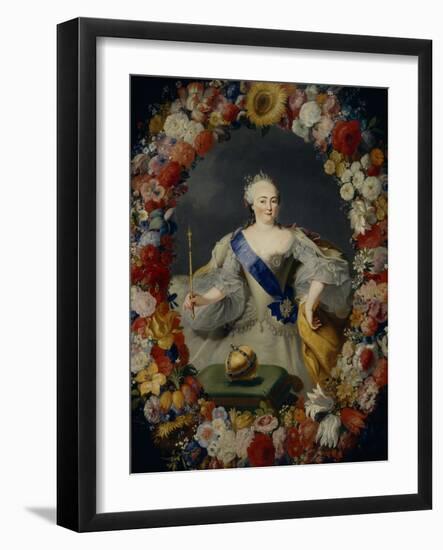 Portrait of Empress Elisabeth, 1754-Georg Kaspar von Prenner-Framed Giclee Print