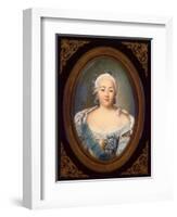 Portrait of Empress Elisabeth Petrovna (1709-176)-Jean-Henri Benner-Framed Giclee Print