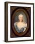 Portrait of Empress Elisabeth Petrovna (1709-176)-Jean-Henri Benner-Framed Giclee Print