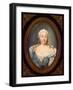 Portrait of Empress Elisabeth Petrovna (1709-176)-Jean-Henri Benner-Framed Giclee Print