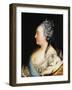 Portrait of Empress Elisabeth with Pearls, C1768-Heinrich Buchholz-Framed Giclee Print