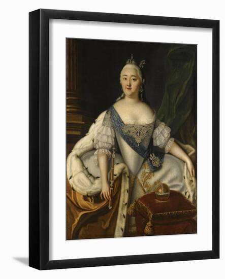 Portrait of Empress Elisabeth-Louis Caravaque-Framed Giclee Print