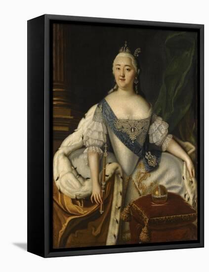 Portrait of Empress Elisabeth-Louis Caravaque-Framed Stretched Canvas