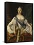 Portrait of Empress Elisabeth-Louis Caravaque-Framed Stretched Canvas