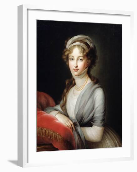 Portrait of Empress Elizabeth Alexeievna, C1795-Elisabeth Louise Vigee-LeBrun-Framed Giclee Print