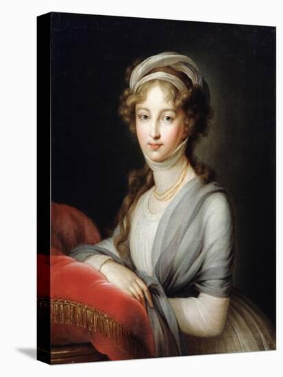 Portrait of Empress Elizabeth Alexeievna, C1795-Elisabeth Louise Vigee-LeBrun-Stretched Canvas