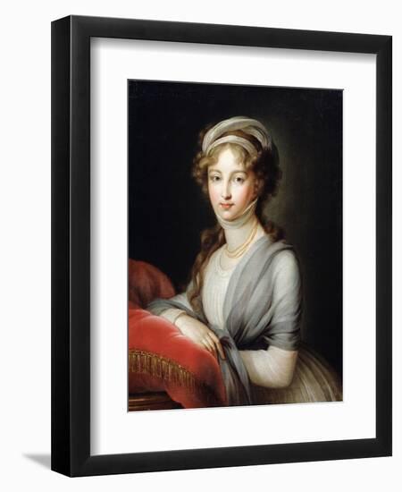 Portrait of Empress Elizabeth Alexeievna, C1795-Elisabeth Louise Vigee-LeBrun-Framed Premium Giclee Print