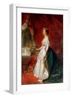 Portrait of Empress Eugenie of France Wife of Napoleon III-null-Framed Giclee Print