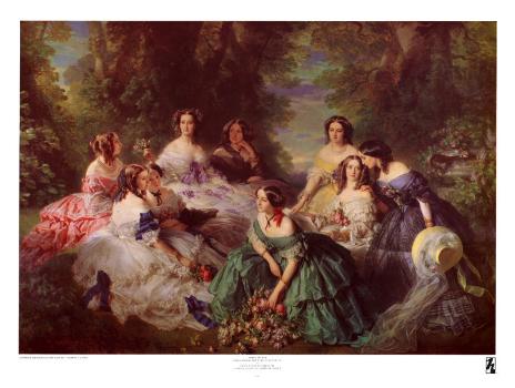 Portrait Of Empress Eugenie Surrounded By Her Maids Of Honor