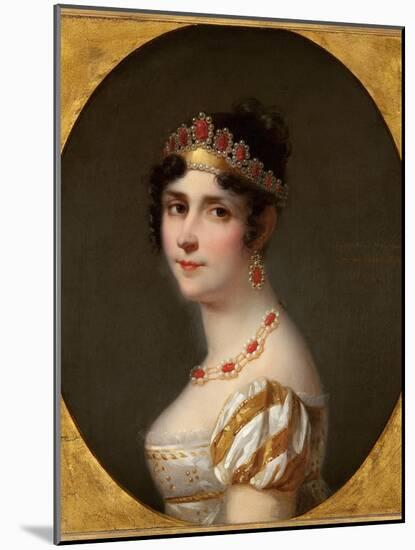 Portrait of Empress Josephine-Jean Louis Victor Viger du Vigneau-Mounted Giclee Print