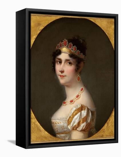 Portrait of Empress Josephine-Jean Louis Victor Viger du Vigneau-Framed Stretched Canvas