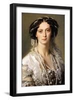 Portrait of Empress Maria Alexandrovna, 1857-Franz Xaver Winterhalter-Framed Giclee Print