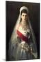 Portrait of Empress Maria Feodorovna, Princess Dagmar of Denmark, (1847-192)-Ivan Kramskoy-Mounted Giclee Print