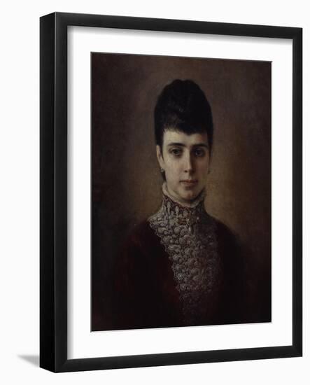 Portrait of Empress Maria Fyodorovna, Princess Dagmar of Denmark (1847-192)-Nikolai Andreyevich Koshelev-Framed Giclee Print