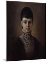 Portrait of Empress Maria Fyodorovna, Princess Dagmar of Denmark (1847-192)-Nikolai Andreyevich Koshelev-Mounted Giclee Print