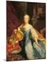 Portrait of Empress Maria Theresa, 1749-Johann-Gottfried Auerbach-Mounted Giclee Print