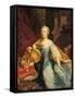 Portrait of Empress Maria Theresa, 1749-Johann-Gottfried Auerbach-Framed Stretched Canvas