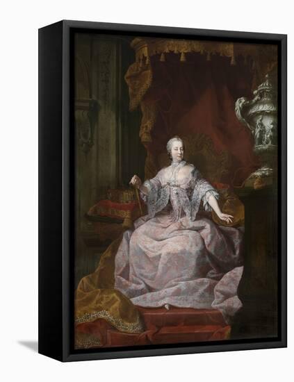 Portrait of Empress Maria Theresia of Austria (1717-178), 1750s-Matthias de Visch-Framed Stretched Canvas