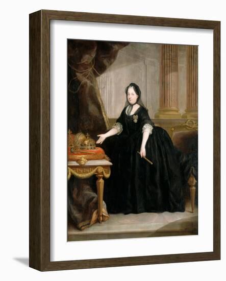 Portrait of Empress Maria Theresia of Austria (1717-178)-Anton von Maron-Framed Giclee Print