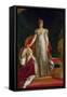 Portrait of Empress Marie Louise (1791-1847) of France, after a Painting by Francois Gerard-Paulin Jean Baptiste Guérin-Framed Stretched Canvas