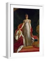Portrait of Empress Marie Louise (1791-1847) of France, after a Painting by Francois Gerard-Paulin Jean Baptiste Guérin-Framed Giclee Print