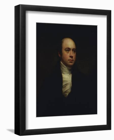 Portrait of English Sculptor, Sir Francis Chantrey (1781-1841), in a Dark Jacket and White Cravat-Sir Henry Raeburn-Framed Giclee Print