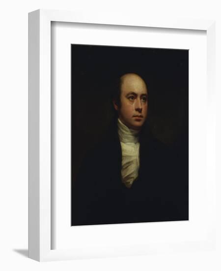 Portrait of English Sculptor, Sir Francis Chantrey (1781-1841), in a Dark Jacket and White Cravat-Sir Henry Raeburn-Framed Giclee Print