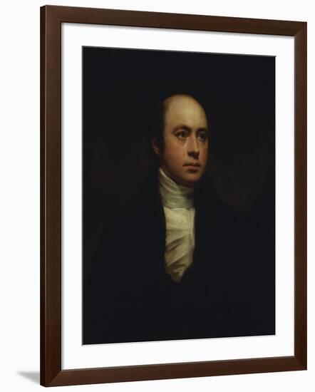 Portrait of English Sculptor, Sir Francis Chantrey (1781-1841), in a Dark Jacket and White Cravat-Sir Henry Raeburn-Framed Giclee Print