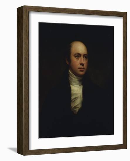 Portrait of English Sculptor, Sir Francis Chantrey (1781-1841), in a Dark Jacket and White Cravat-Sir Henry Raeburn-Framed Giclee Print