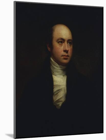 Portrait of English Sculptor, Sir Francis Chantrey (1781-1841), in a Dark Jacket and White Cravat-Sir Henry Raeburn-Mounted Giclee Print